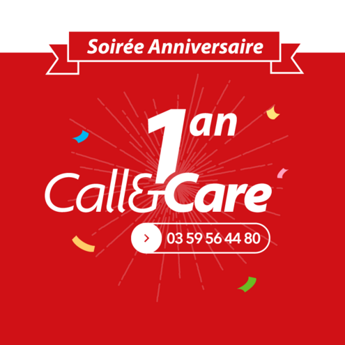 Soirée anniversaire <span lang="en">Call and Care</span>, téléphone : 06 65 2354 5